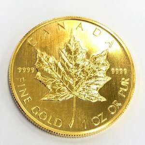 K24IG　カナダ　メイプルリーフ金貨　1oz　1993　総重量31.1g【CAAX6082】