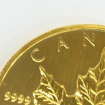 K24IG　カナダ　メイプルリーフ金貨　1oz　1990　4枚まとめ　総重量124.6g【CAAX0029】_画像7
