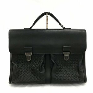 BOTTEGA VENETA ボッテガヴェネタ ビジネスバッグ 黒 レザー B05390180U【CAAY3010】