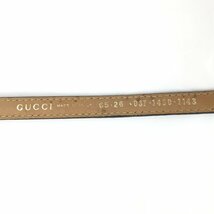 GUCCI グッチ ベルト 黒 レザー 65 26 037 1450 1143【CAAR3045】_画像6