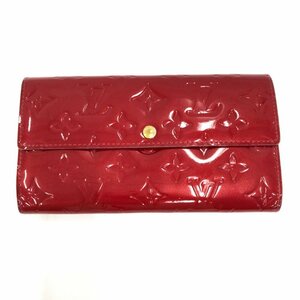 LOUIS VUITTON ルイヴィトン 長財布 ヴェルニ 赤 ポルトフォイユサラ M93530/TH2038【CAAY3064】