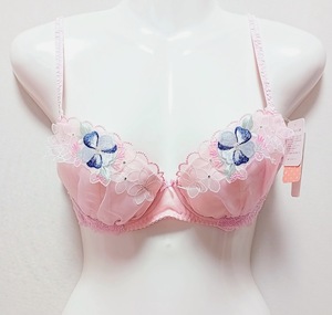 新品タグ付 プレジャージーン ブラ zuka stella ブラジャー Morning Glory ピンク C75