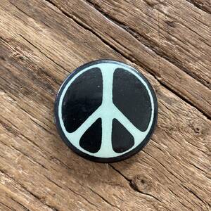 60's ヴィンテージ　vintage 缶バッジ　ピースマーク　PEACE ヒッピー　反戦　ラブ　ピース