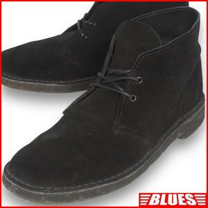 即決★英国製 Clarks★25.5cm ワラビー ナタリー レザーチャッカブーツ クラークス メンズ 7.5 黒 本革 本皮 デザートブーツ