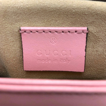 グッチ GGマーモント ミニ トップハンドル 2WAY ショルダー バッグ レザー ピンク 547260 GUCCI 横浜BLANC_画像6