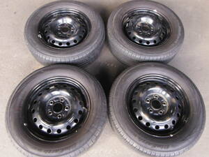 HS995　送料無料! バリ溝 4本SET価格! 205/65R15 ヨコハマ BluEarth RV-02 夏 15×6JJ 5H 114.3 205/65/15 ホイールSET