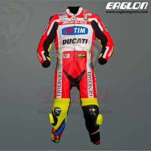 海外 送料込み 　高品質　バレンティーノ・ロッシ　 Ducati TIM MotoGP 2012　レーシングレザースーツ 　 サイズ各種　本革　レプリカ