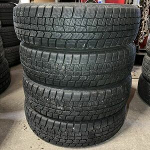 ★送料無料★ 155/65R14 2019年製 8～9分山 ダンロップ WINTERMAXX WM02 4本/中古スタッドレスタイヤ(冬タイヤ) N6804_A3