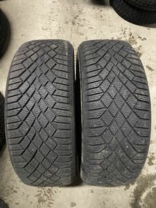 ★送料無料★ 205/50R17 2021年製 8～9分山 CONTINENTAL Viking Contact7 2本/中古スタッドレスタイヤ(冬タイヤ) N6774_F