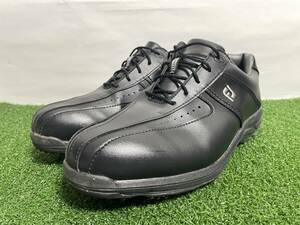 FootJoy フットジョイ GREENJOYS グリーンジョイズ ブラック 27.5cm W メンズゴルフシューズ