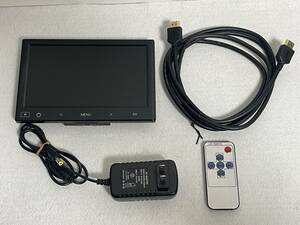 Eyoyo 7インチ 小型モニター HDMI RCA VGA リモコン付 スピーカー内蔵 車載モニター 監視モニター