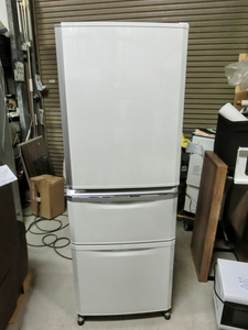 MITSUBISHI 3ドア冷蔵庫 三菱 大型冷蔵庫 335L 自動製氷 MR-C34E 2019年製 MT AM C3-001 20240125-24040