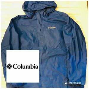 コロンビア　Columbia L ナイロン　マウンテンパーカー　マンパー　ブルー