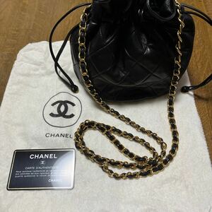 CHANEL シャネル 巾着マトラッセ ココマーク 