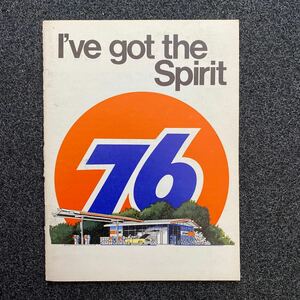 当時物 1970年 76 GAS UNION ガソリン スタンド アメリカ クレジットカード 案内 ステッカー 冊子 ビンテージ ナナロク ユニオン