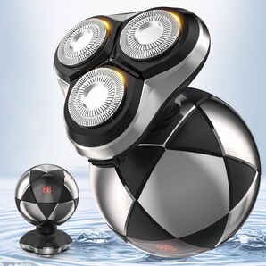 電気シェーバー メンズ 電気カミソリ 3枚刃 回転式 水洗い可能 球形