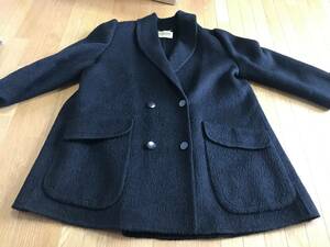 美品 イタリア製 ジュンアシダ jun ashida ジャケット コート フォーマル ブラック 毛100％ 黒 42 レディース 卒業式 入学式