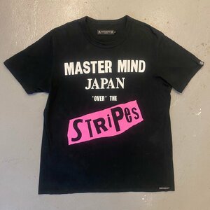 ☆mastermind×OVERTHESTRIPESマスターマインド×オーバーザストライプス☆コラボＴシャツ ※汚れ色褪せ有り