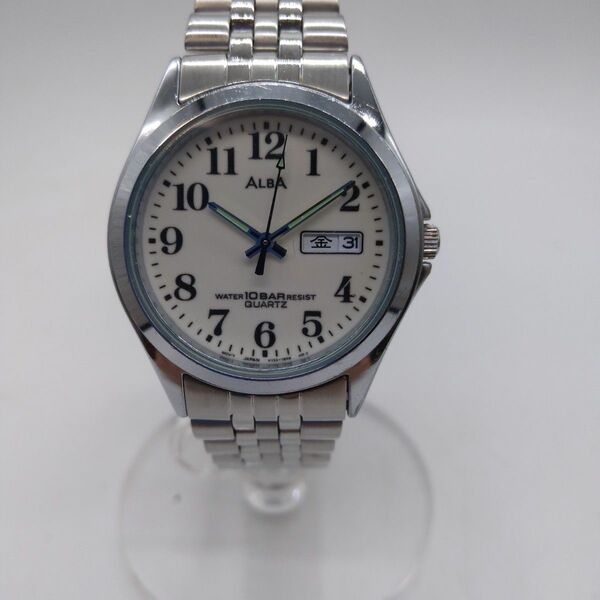 時計　アルバクォーツ腕時計　デイト V733-7S70