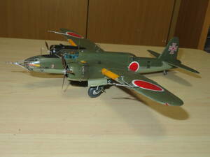 ◆ハセガワ：1/72 日本陸軍 中島 百式重爆撃機 呑龍Ⅱ型丙 電波警戒機装備型　完成品　