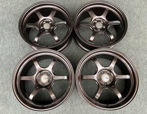 希少！ADVAN Racing MOLD-FORM FORGED A6061-T6 R6 18インチ 8.5J +45 5H 100 4本 鍛造