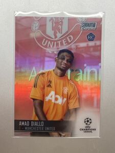 RC！ リフラクター！ Amad Diallo 2021 Topps Champions League Stadium club CHROME ベースカード ディアロ マンチェスターユナイテッド