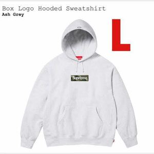 Supreme Box Logo Hooded Sweatshirt 【Lサイズ 】Ash Grey シュプリーム ボックスロゴ パーカー グレー 灰 カモ 迷彩