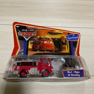 マテル カーズ レッド　& スタンレー Red & Stanley MATTEL CARS ミニカー キャラクターカー　消防車　銅像