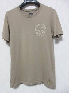 アルマーニジーンズ ARMANI JEANS 半袖 Tシャツ カットソー ベージュブラウン M 亥4284