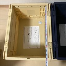 未使用 ランクル70 プレミアムオートコンテナbox ネイビー ベージュ 2個セット 完売品 工具箱_画像5