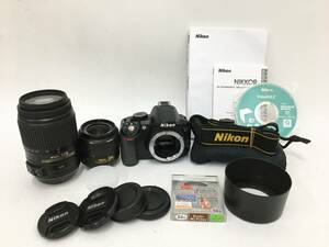 ★ Nikon D3100 + Nikon DX AF-S NIKKOR 55-300mm1:4.5-5.6 G ED 他レンズ1本 ニコン デジタル一眼レフカメラ