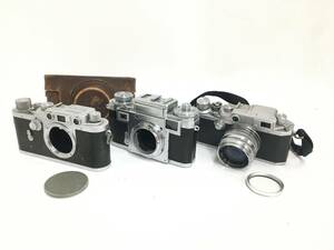 ☆ レンジファインダーカメラまとめ 1 ☆ Contax ZEISS IKON + Leotax + Canon + f:1.8 50mm ☆ コンタックス レオタックス キャノン