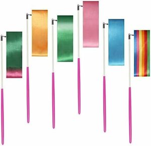 [ remainder a little ] width 4.5.6 color 6ps.@ length 2m gymnastics tool Dance ribbon for sport . rhythmic sports gymnastics ribbon 
