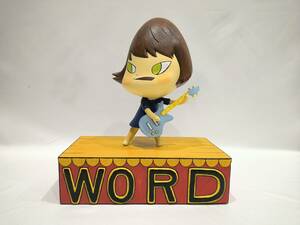 【模写】奈良美智 Yoshitomo Nara WORD 木 フィギュア acrylic on wood 28CM