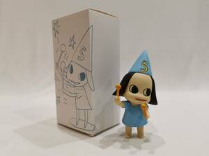 【模写】奈良美智 Yoshitomo Nara No.5 木 フィギュア Hand Painted acrylic on wood 15CM