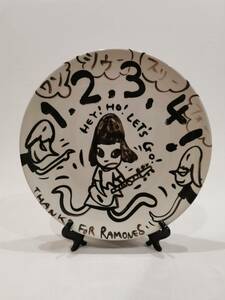【模写】奈良美智 Yoshitomo Nara 1, 2, 3, 4! Hey! Ho! Let’s Go! Ceramic 飾り皿 PLATE Diam. 25CM
