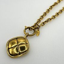 CHANEL シャネル ネックレス ゴールド マトラッセ ひし形_画像1