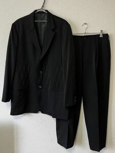 Y's for men ワイズフォーメン セットアップ キルティング ジャケット パンツ 黒 M スーツ 90s YohjiYamamoto POUR HOMME ヨウジヤマモト