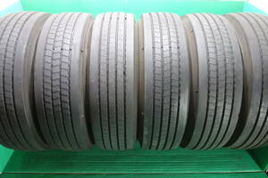 L658-22① 送料無料 275/70R22.5 148/145J 夏Tires TB 6本set Dunlop DECTES SP122 80% tread 202010製 large sizetruck