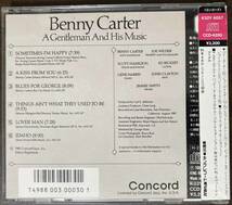 Benny Carter / A Gentleman and His Music 中古CD　国内盤　帯付き_画像3