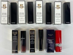 CHANEL シャネル 6点 Dior ディオール 1点 リップスティック リップカラー ルージュ 口紅 おめとめ7点 イエベ コスメ u215