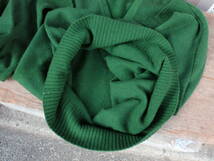 ビンテージ　スコットランド製　McGEORGE（マックジョージ）　緑色なカシミヤセーター/カットソー　サイズL？_画像4
