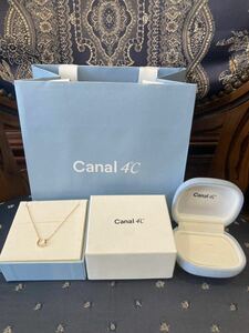 新品 正規品 canal4℃ ネックレス シルバー ネックレス 箱 紙袋 リボン ダイヤモンド　カナルヨンドシー プレゼント　ハート