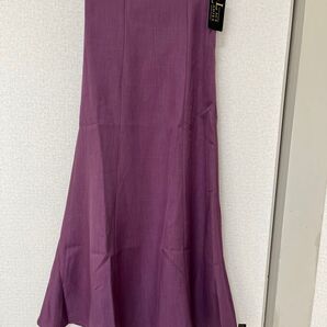 LACE LADIES マーメイドスカート ロング スカート フリーサイズ パープル