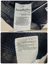 ★20AW Acne Studios Checked Wool-blend Jacket アクネストゥディオズ チェック ウール シャツ ジャケット サイズ44 中古★ジャンク扱い_画像10