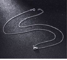 ♪ シンプル ハート ネックレス ♪ ペンダント オシャレ チェーン 鎖骨 ネックレス レディース アクセサリー 銀 z11_画像5