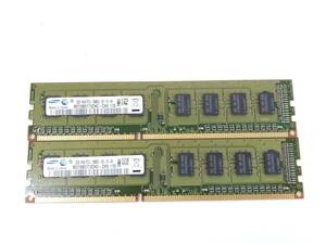 A943◇◆中古 SAMSUNG DDR3 PC3-10600U 2GB×2枚 4GB メモリ