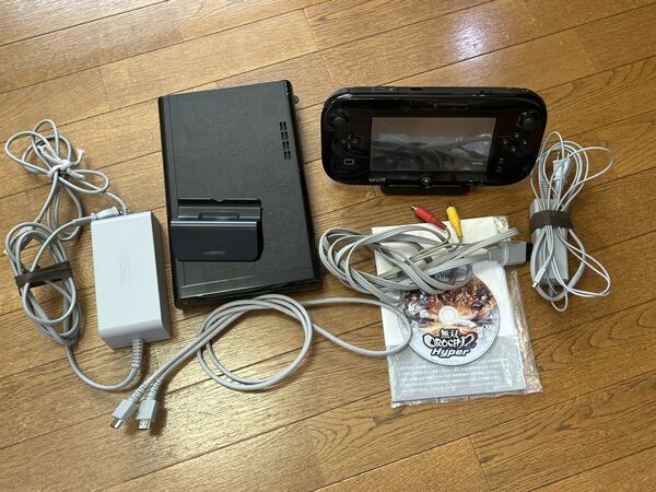 Wii U 本体 32GB プレミアムセット 黒 ソフト1本付き