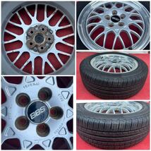 70%溝有。軽量 SUBARUスバル 純正 オプション BBS FORGED 16インチ×6.5J+55 100/5穴PIRELLI/205/55R16ラジアル4本。インプレッサ レガシィ_画像9