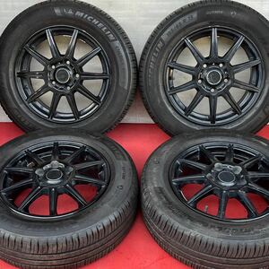 65%溝有。CLIMATE ALIA 15インチ×6J +52 114.3/5穴MICHELIN 2021年 195/65R15ラジアル4本。ノア ヴォクシー エスクァイア ステップワゴン